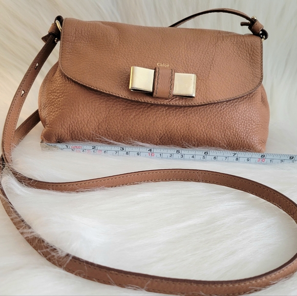 Chloe Handbags - Chloé Lily bow leather crossbody bag